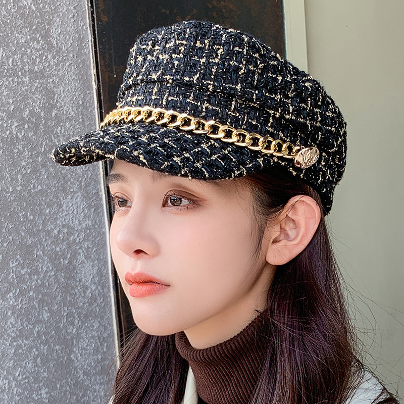 Nón Nồi Dạ Thủy Thủ Phối Xích Siêu Hot Korea Trend - 100style