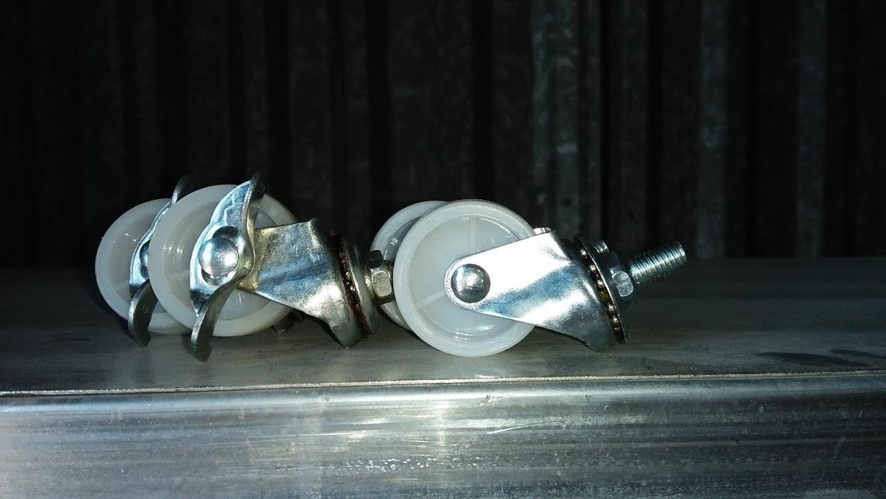 Bộ 4 bánh xe nhựa trắng 40mm
