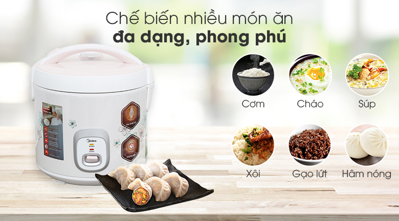 Nồi cơm điện Midea 1.8 lít MR-CM1825