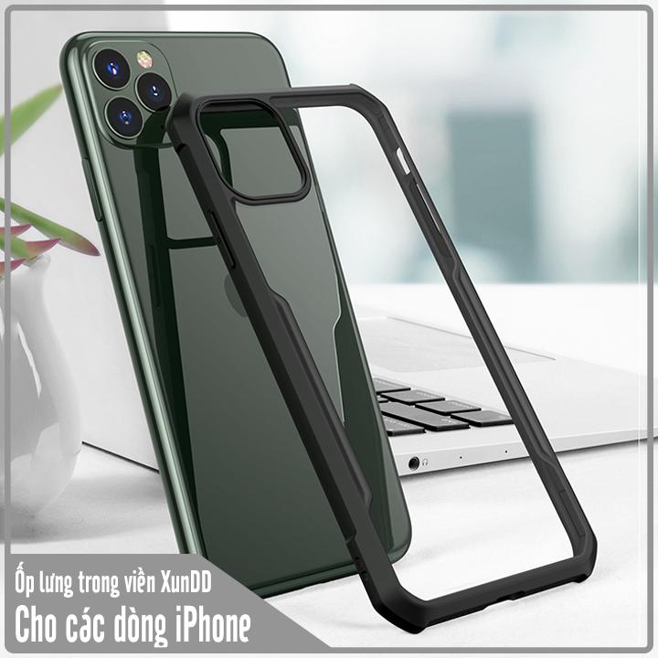 Ốp lưng cho iPhone 11 / 11 Pro / 11 Pro Max trong viền nhựa dẻo XunDD