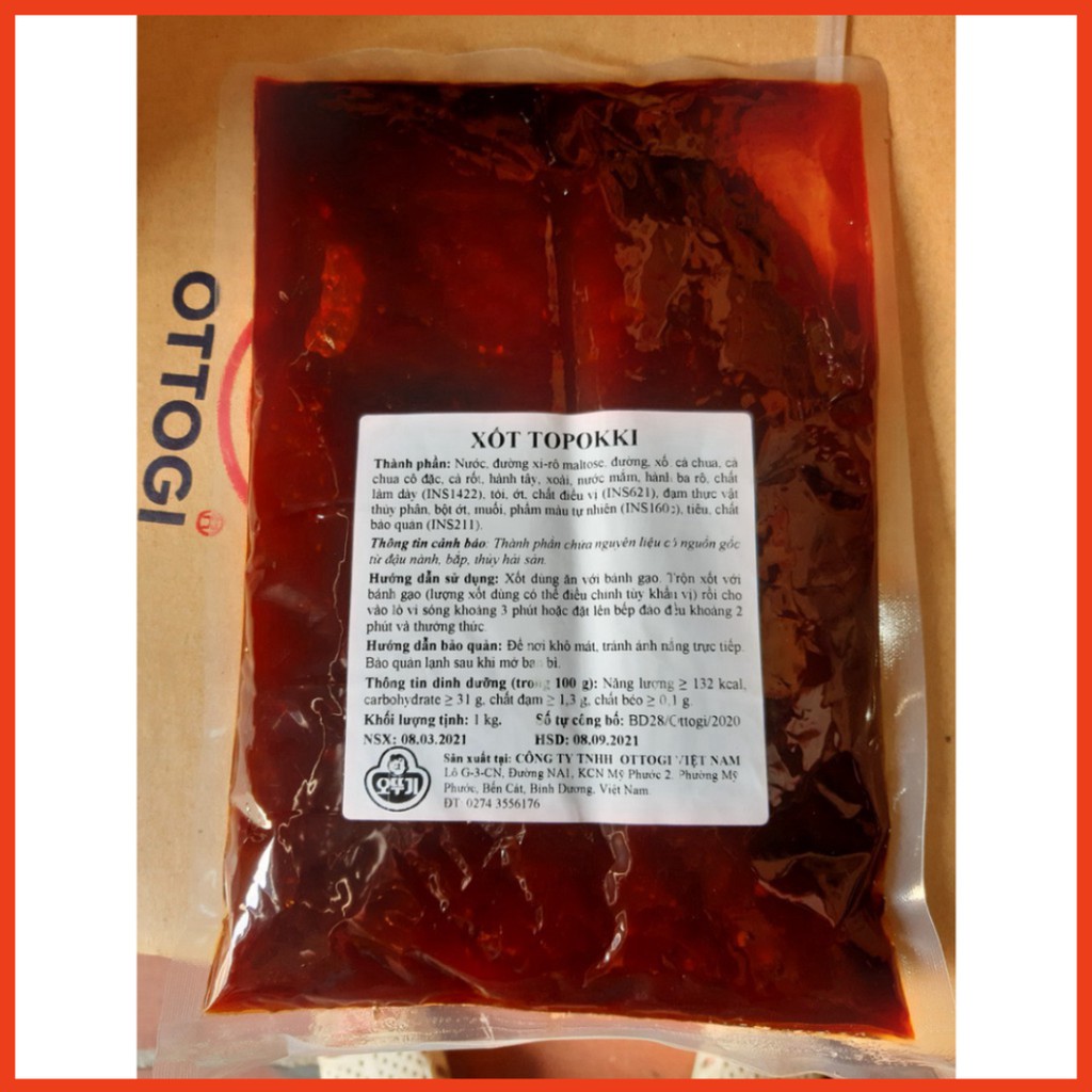 [FREESHIP️] - Sốt Tokbokki Ottogi gói 1Kg