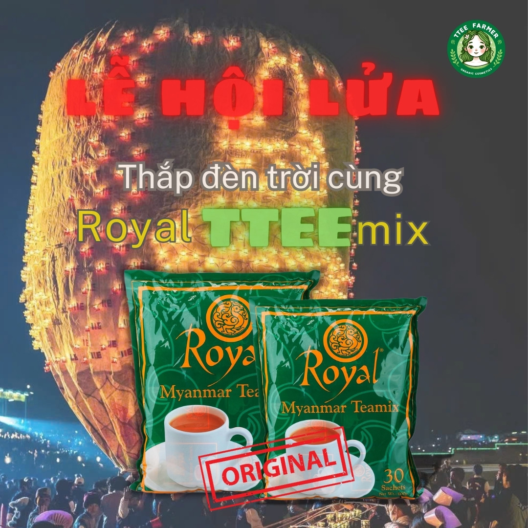 Combo 2 - Trà sữa tự pha hòa tan ROYAL MYANMAR  600g - CHÍNH GỐC - DATE 2027