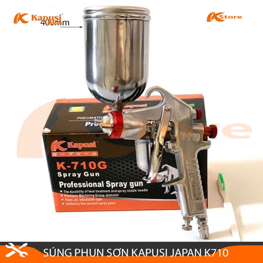 Thiết bị phun sơn kapusi k710 pro. japan đầu béc 1.5
