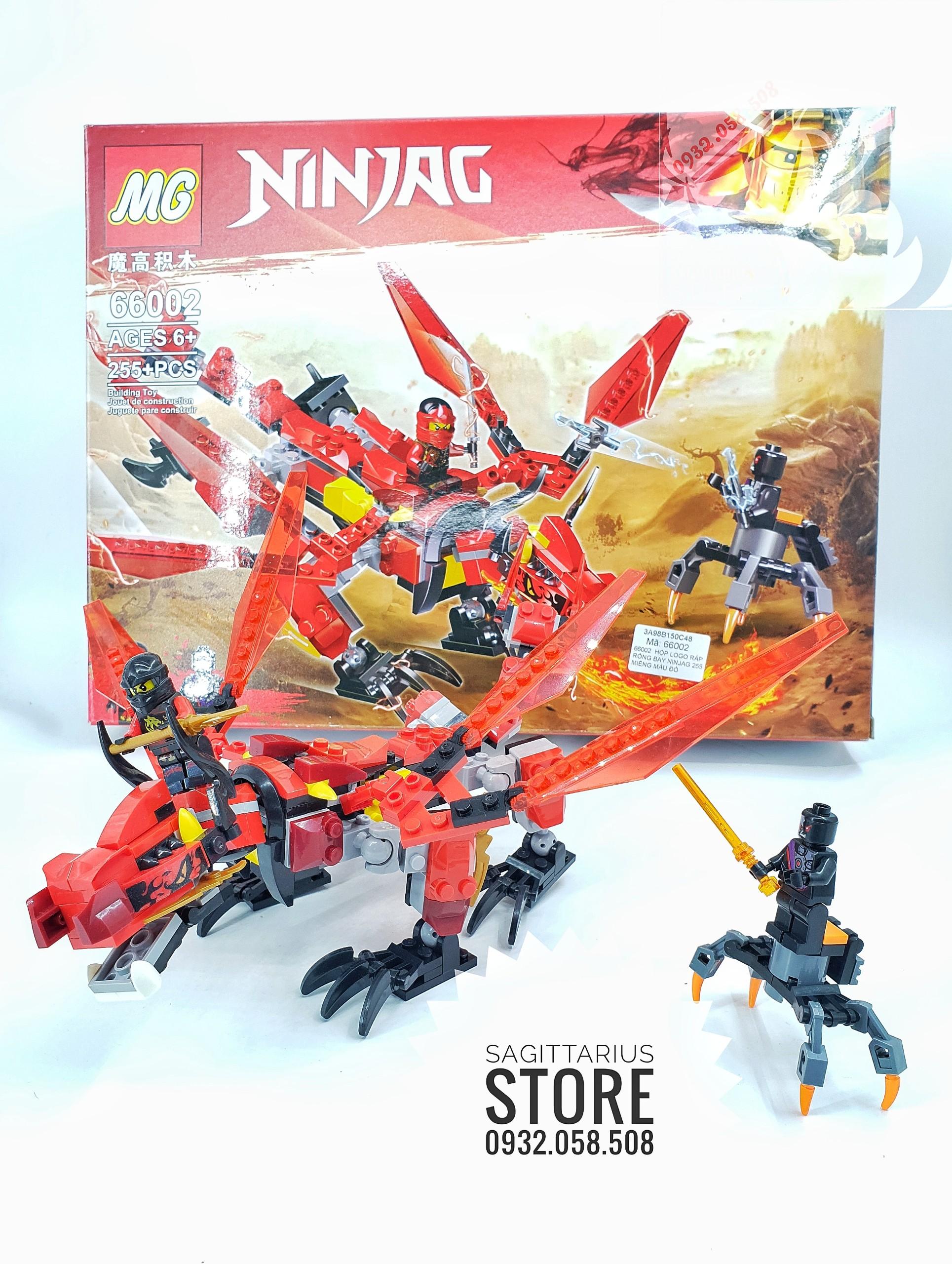 Bộ lego mg lắp ráp rồng bay ninjag 66002
