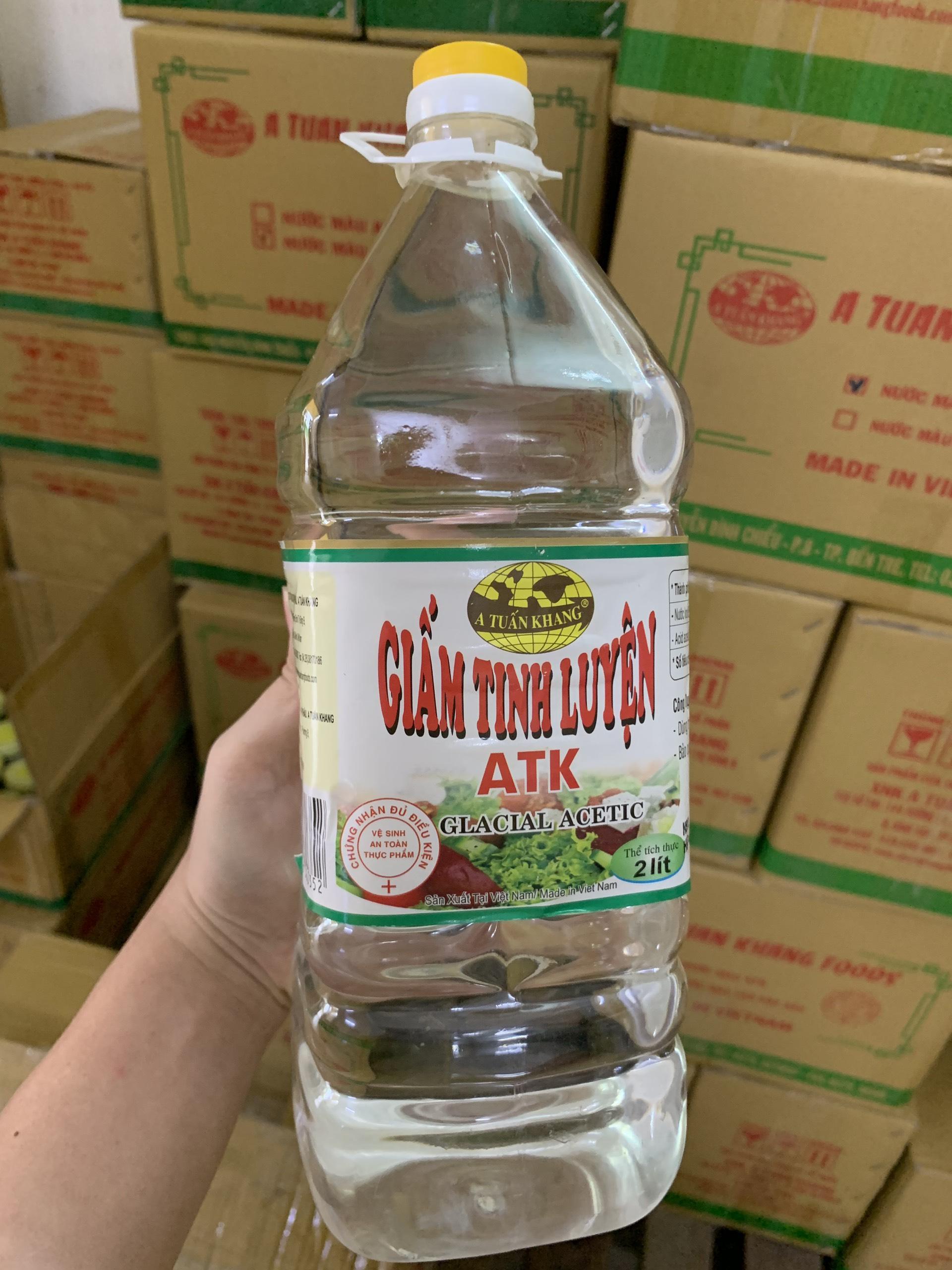 Giấm Ăn Tinh Luyện A Tuấn Khang 2L