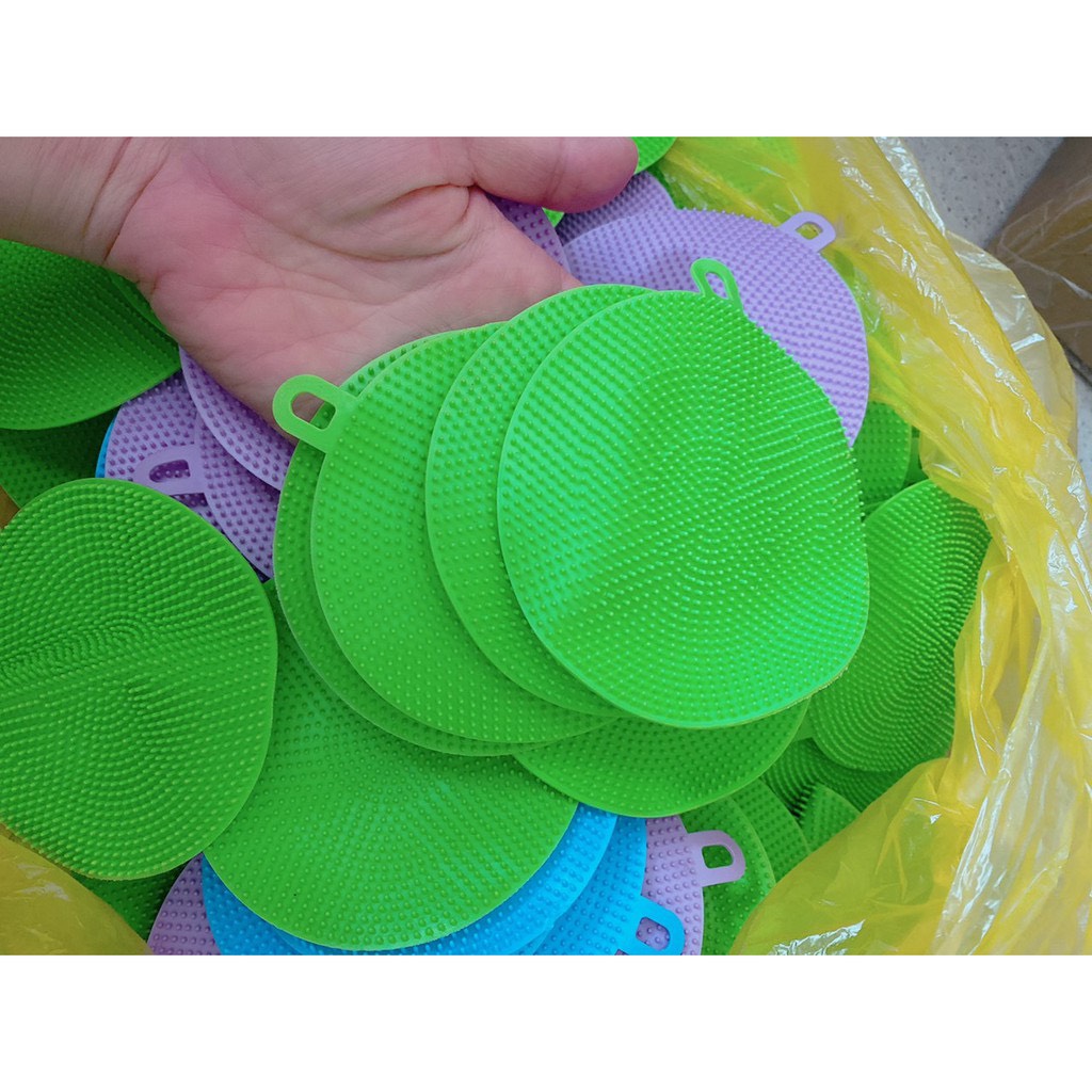 Miếng rửa chén - miếng rửa bát silicon đa năng (  combo 2 miếng)