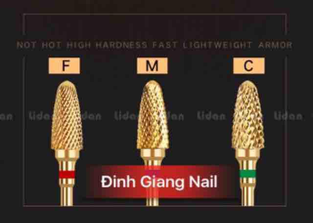 Đầu mài vàng nhọn