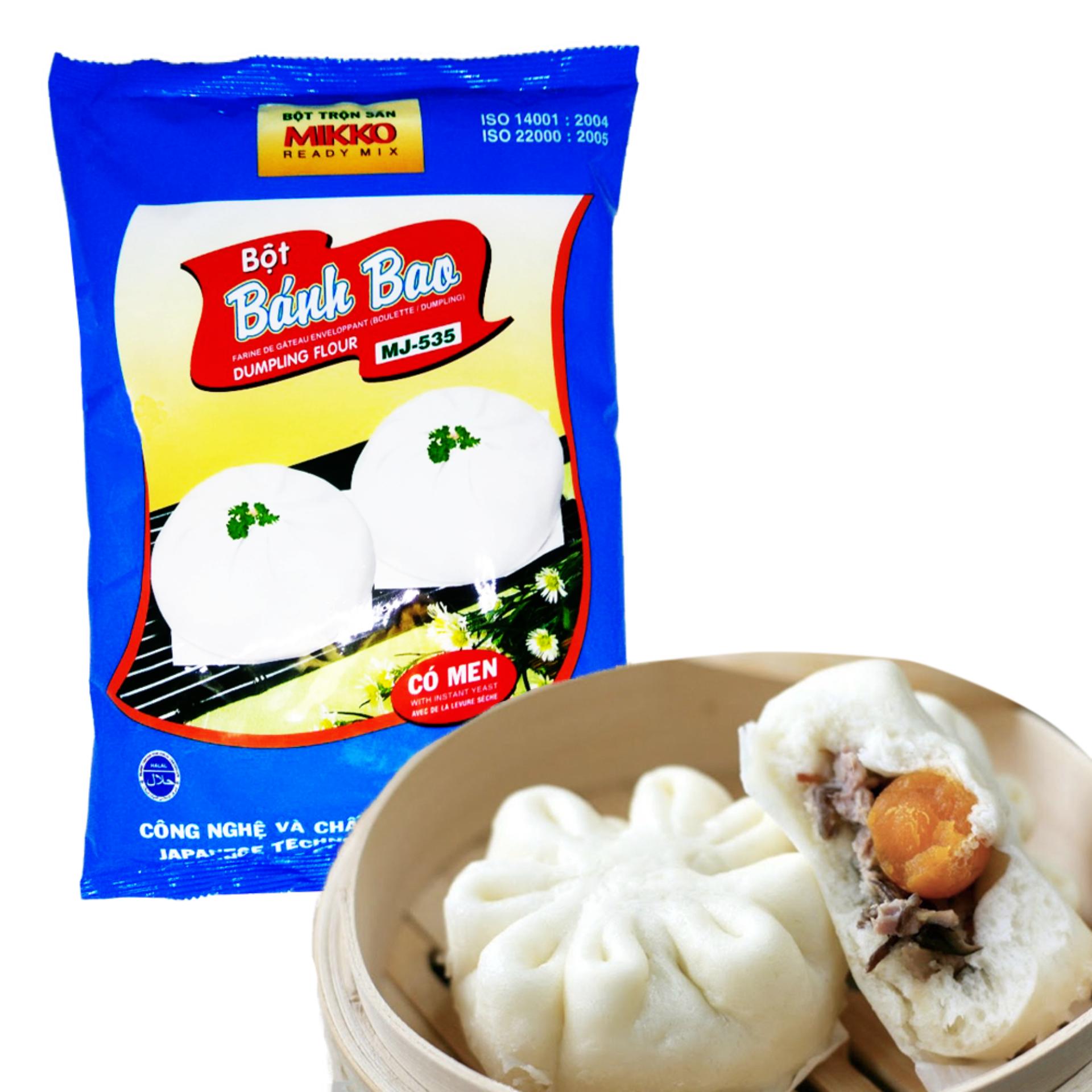 Bột Bánh Bao Mikko 1Kg (Có gói men, Date mới, HSD 6 đến 12 tháng)