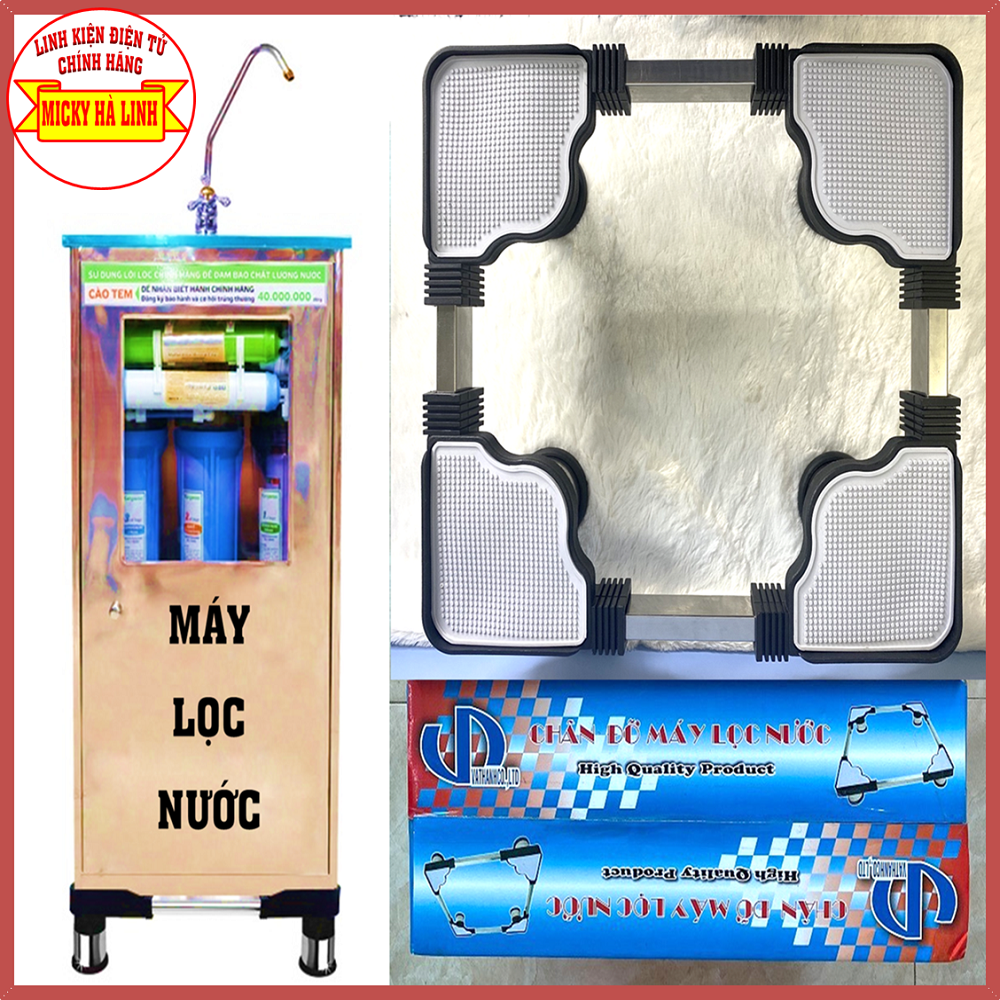 CHÂN ĐỠ MÁY LỌC NƯỚC ĐA NĂNG CÓ ĐIỀU CHỈNH TỪ 28cmx40cmx15cm - Hàng inox đẹp