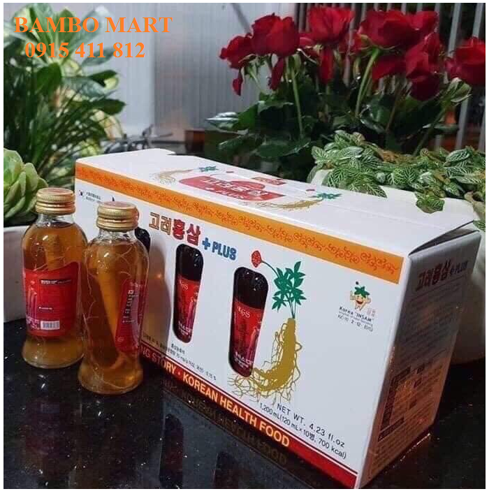 NƯỚC HỒNG SÂM CỦ HÀN QUỐC KGS 10 CHAI