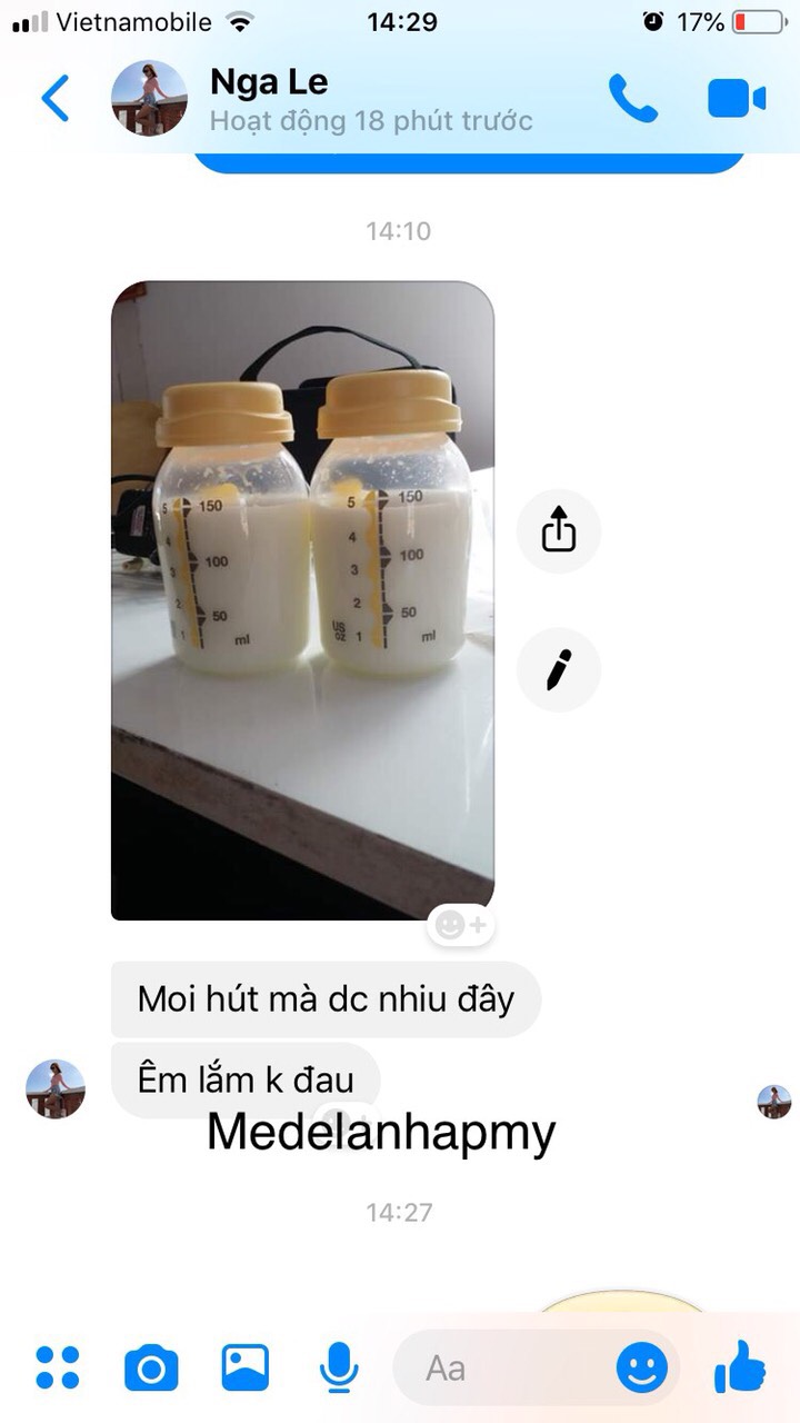 Set 6 bình trữ sữa medela 150ml