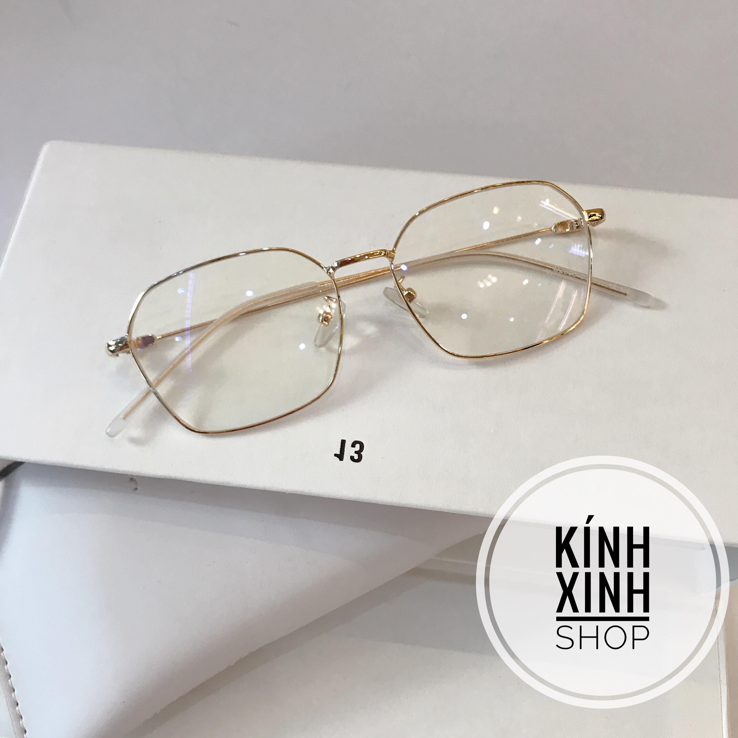 Kính unisex thời trang Mắt vuông kim loại (Nhiều màu)