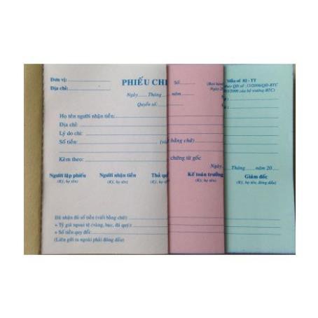 Hóa đơn 3 liên - 1 cuốn - 150 tờ/cuốn - 13cmx19cm