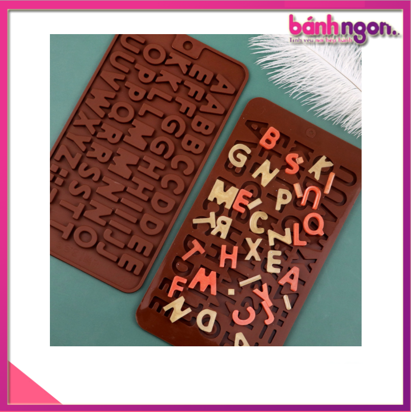 🍩🍩🍩 Khuôn silicon rau câu socola 24 chữ cái nhỏ 🍩🍩🍩
