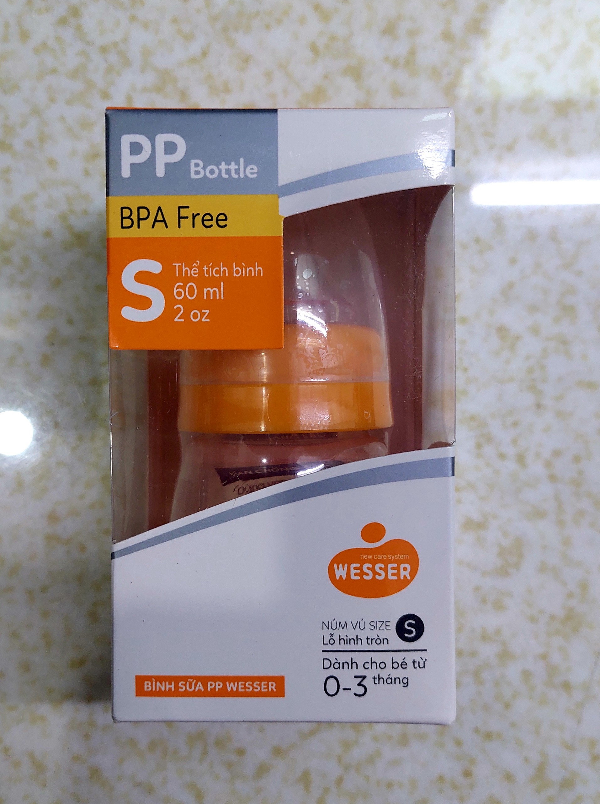 Bình sữa Wesser Nano Silver 140ml
