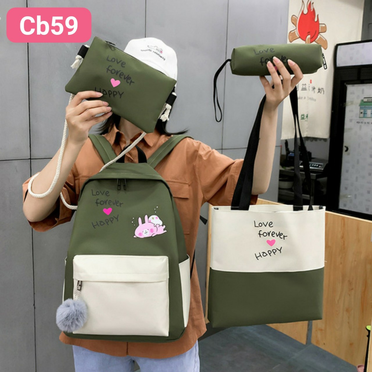 SET BALO NỮ 4 MÓN CUTE MÃ CB59