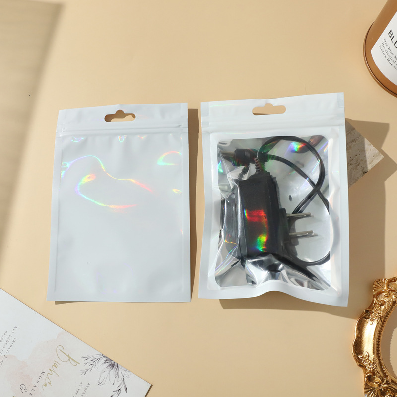 ( HÀNG NHẬP) Túi zip hologram 3 màu 50-100 cái