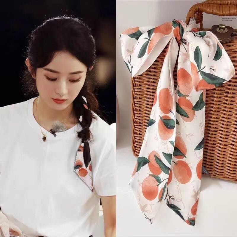 Khăn lụa cột tóc/cột túi xách xinh xắn (nhiều màu)