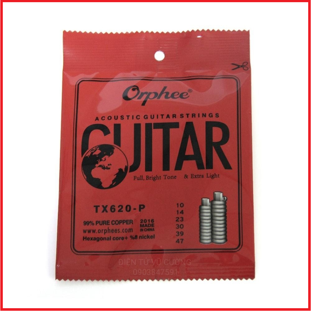 [HCM]Bộ 6 dây đàn guitar Acoustic TX620-P