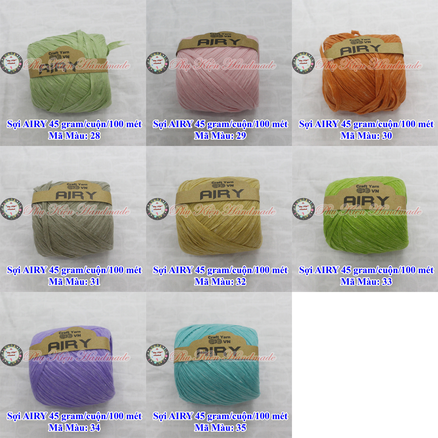 Sợi AIRY (35k/ cuộn/40 gram/ 100 mét)