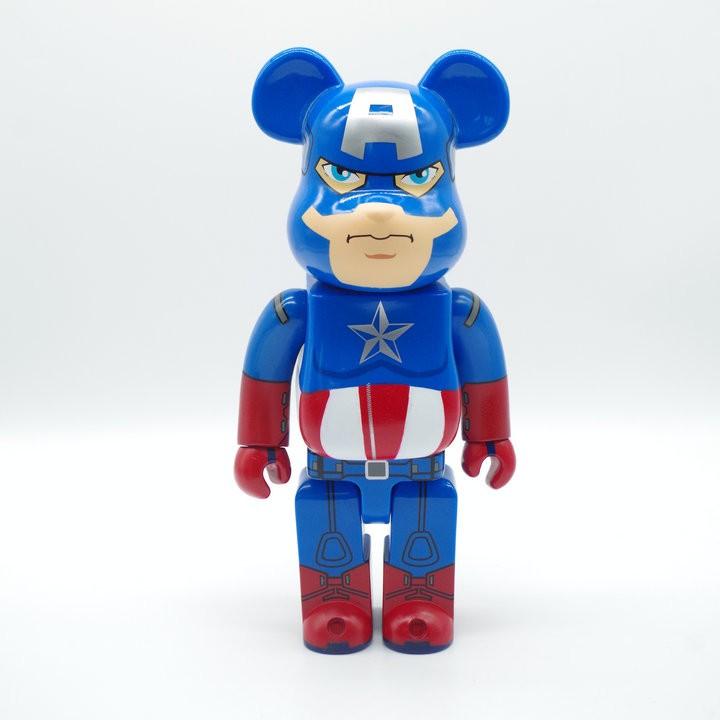 Mô hình Bearbrick Captain America Marvel 400% - Medicom Toy