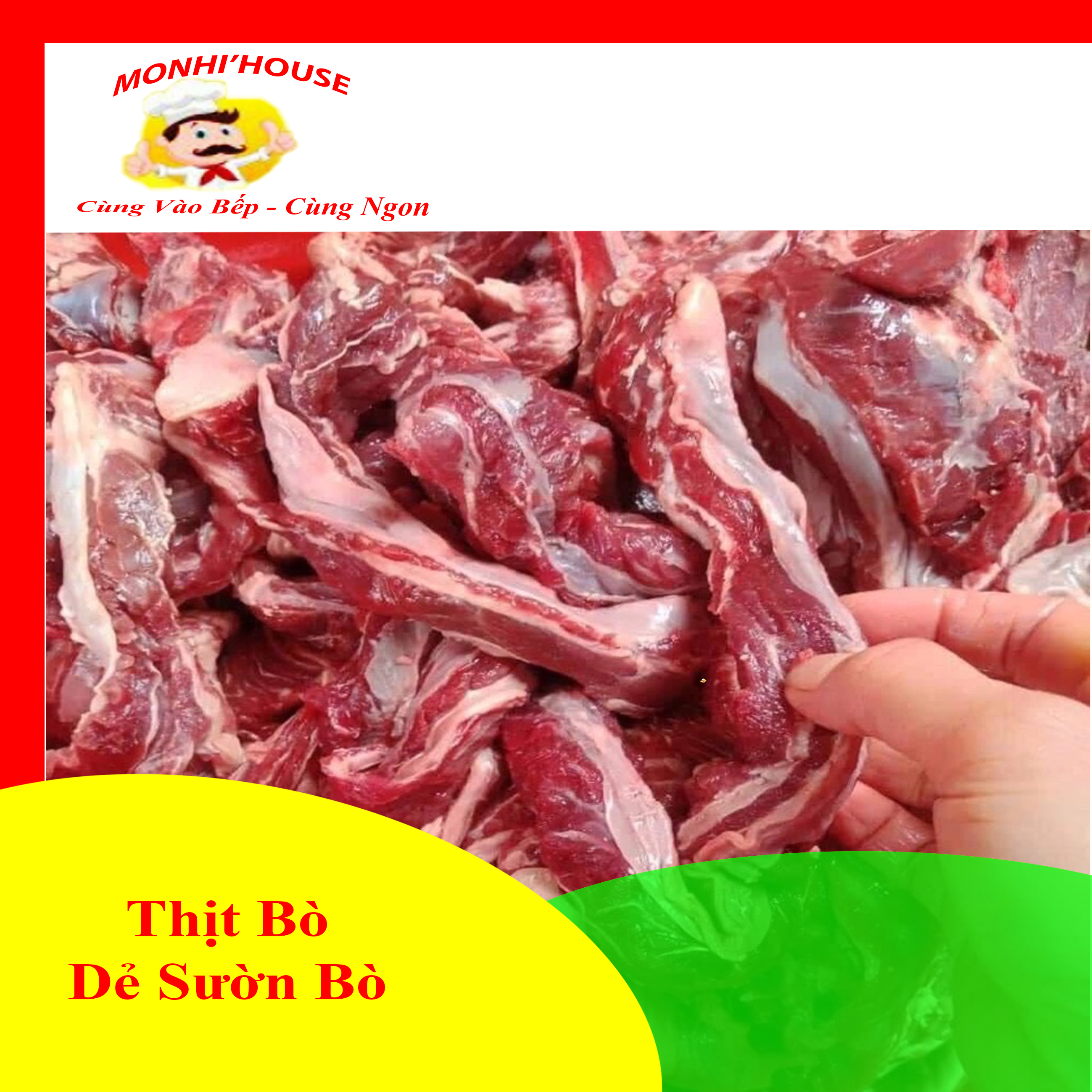 500g Dẻ sườn bò tươi ngon, lẩu, nướng....giao liền