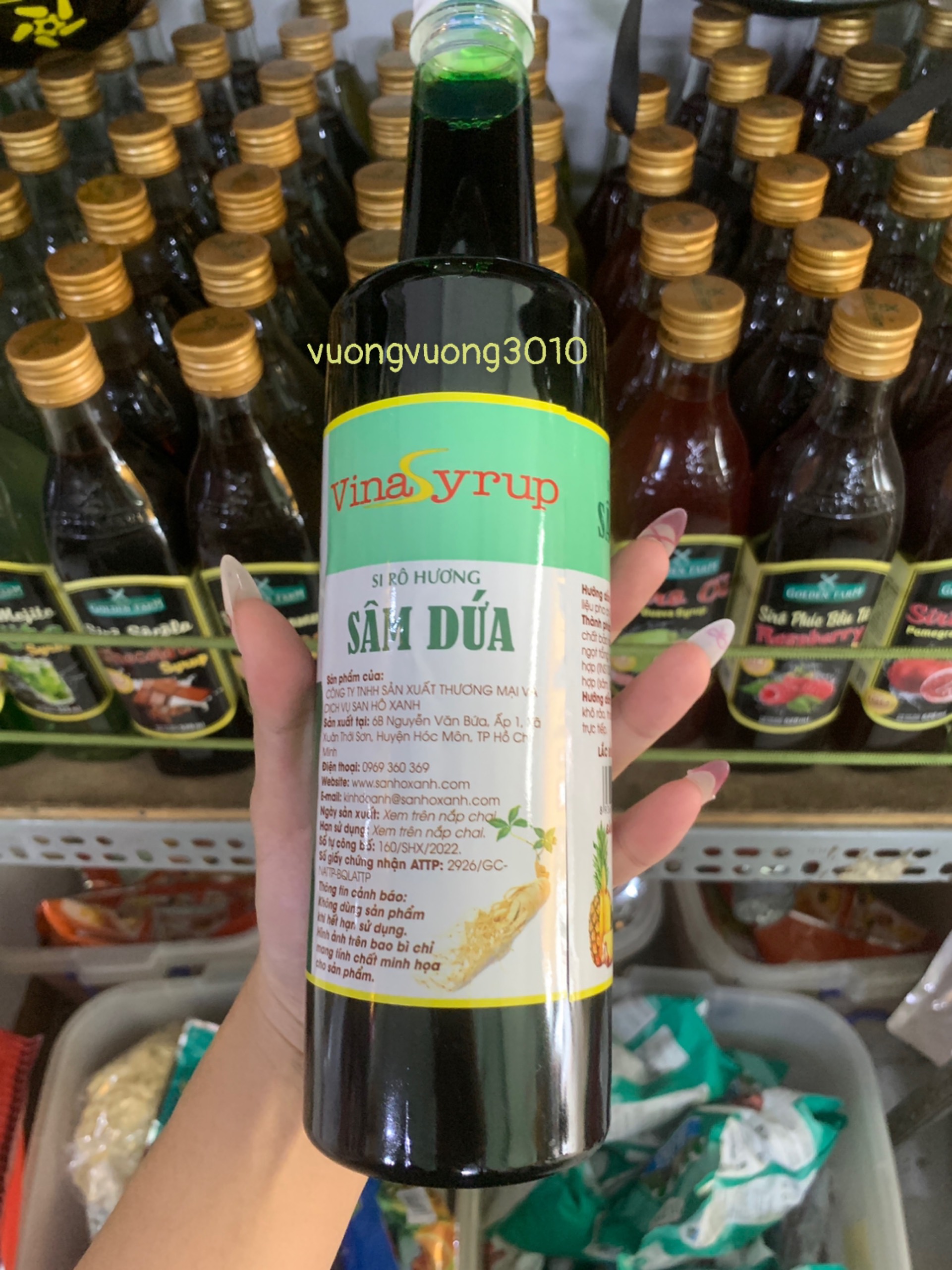 Siro hương sâm dứa hiệu Vina