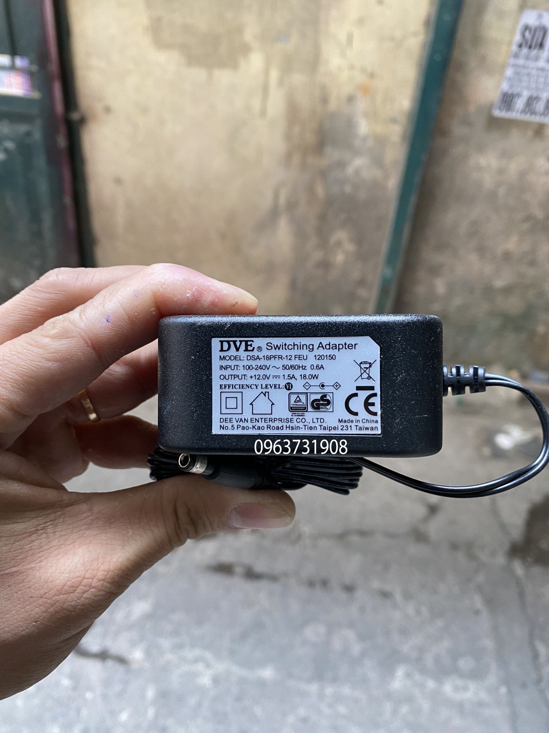 Adapter nguồn DVE 12V 1.5A dùng cho camera - wifi FPT