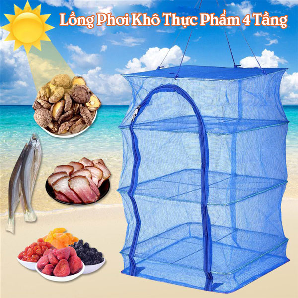 LỒNG LƯỚI PHƠI KHÔ THỰC PHẨM 35 X 65 CM