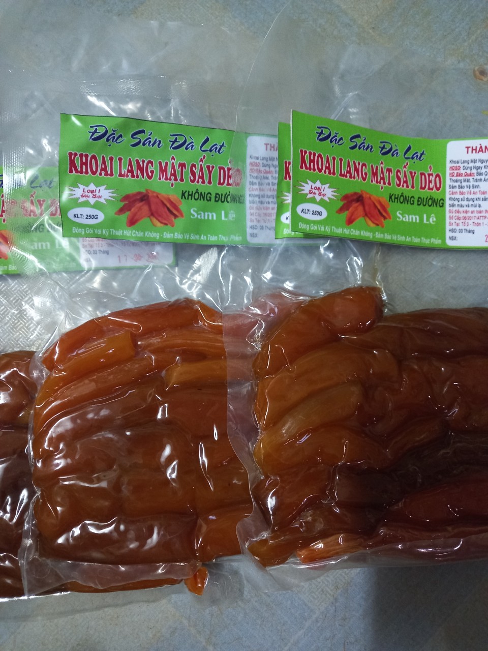 [HCM]BịCH 250G KHOAI SấY DẻO (SấY Từ Củ KHOAI MậT )- SAM LÊ SHOP