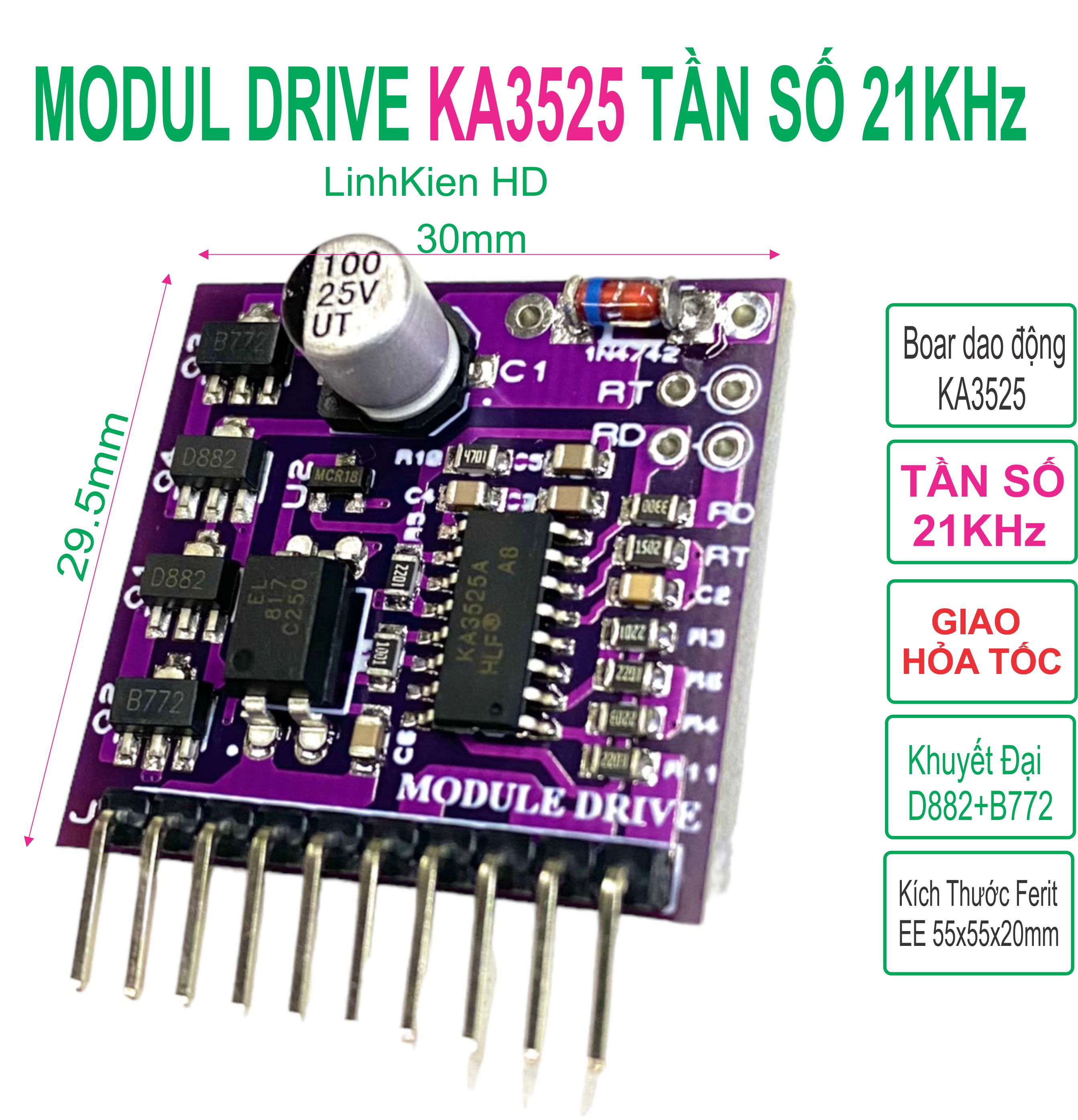 Boar mạch dao động module drive ka3525 tần số 21khz có đệm - linhkien hd