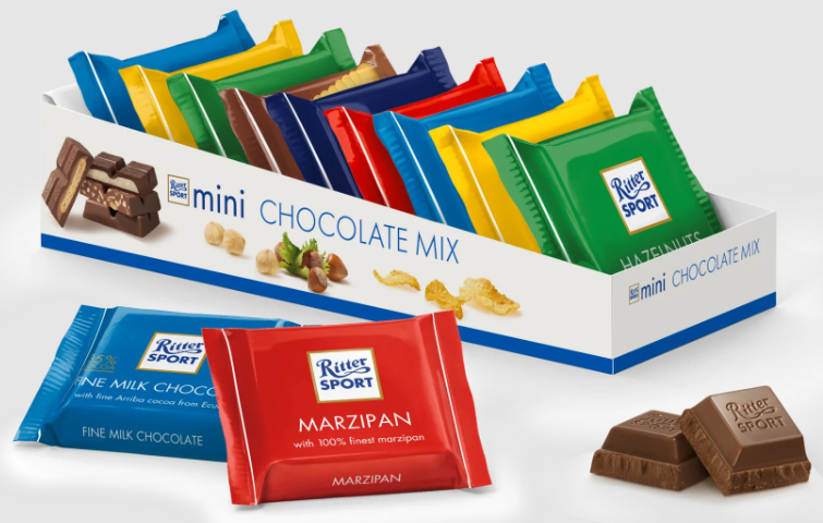 Socola Mini hỗn hợp hiệu Ritter Sport 150g