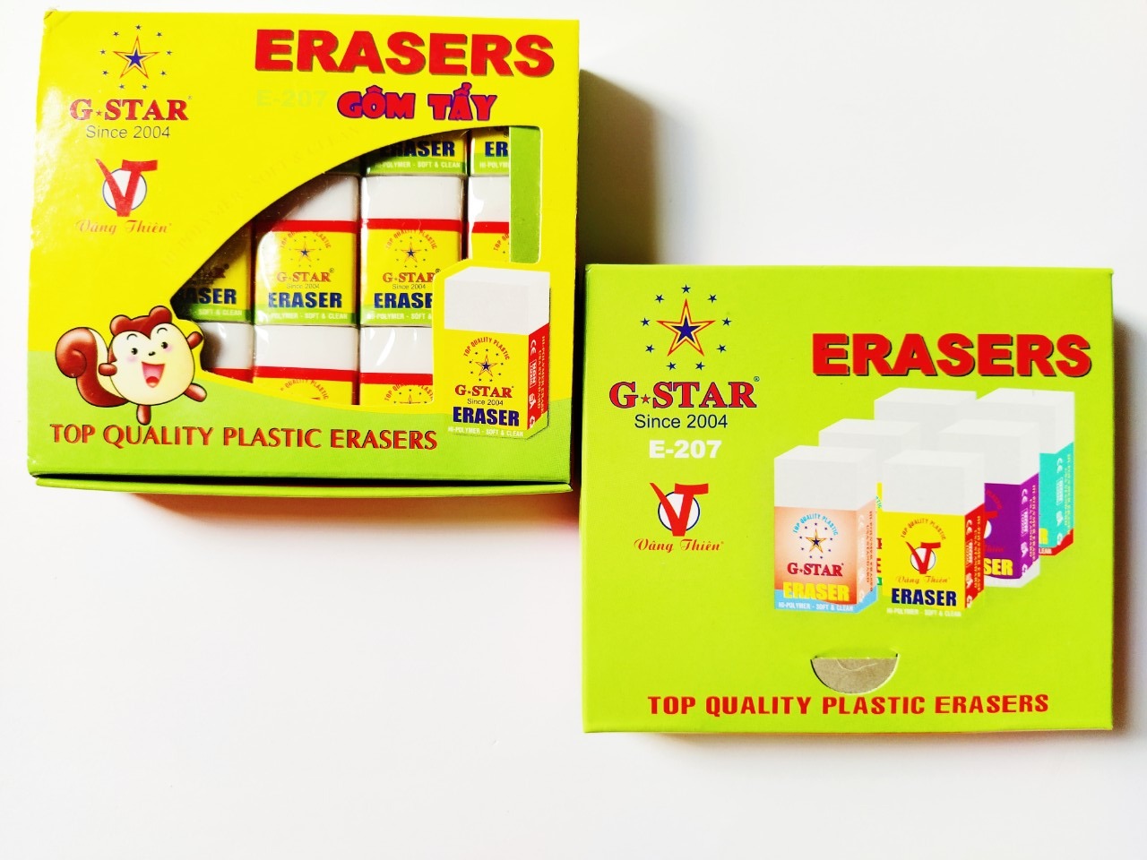 Gôm GTAR 207- Trắng + Đen (Combo 10 viên 2 màu)