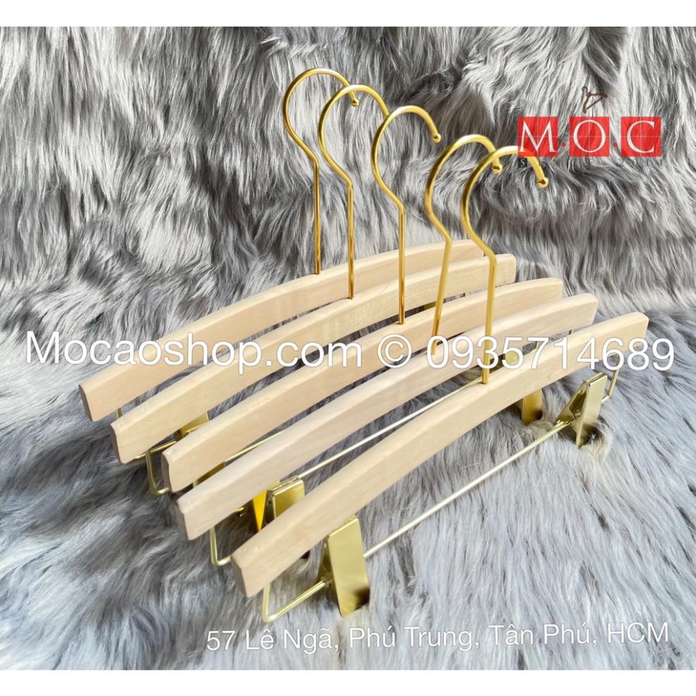 MÓC GỖ MỘC CÓ KẸP TREO QUẦN ÁO
