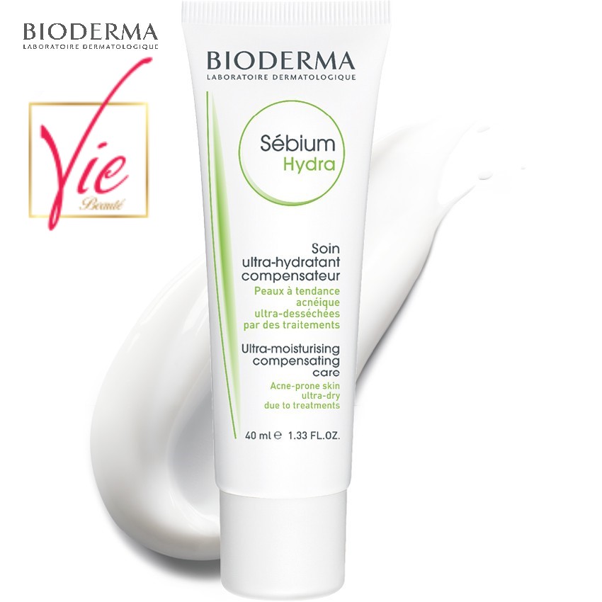 Kem dưỡng Bioderma Sebium Hydra - Kem dưỡng ẩm Bioderma cho da mụn 40ml