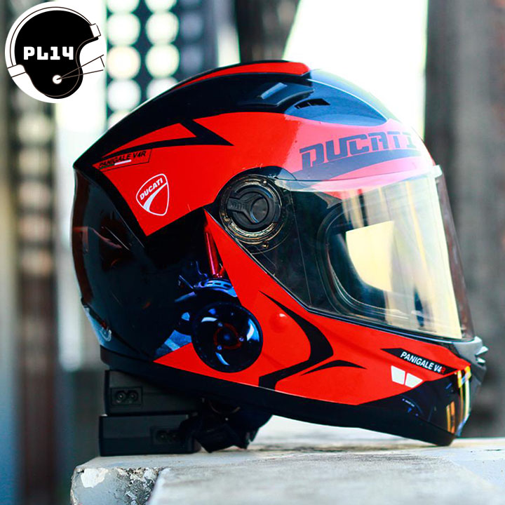 Decal Dán Mũ Bảo Hiểm Fullface Ducati - PC012