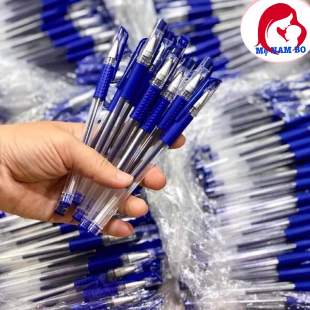 Set 10 bút bi nước 3 màu Đen đỏ tím