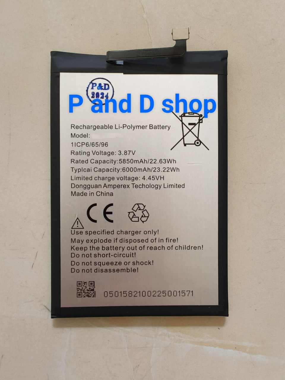 Pin tecno le6h