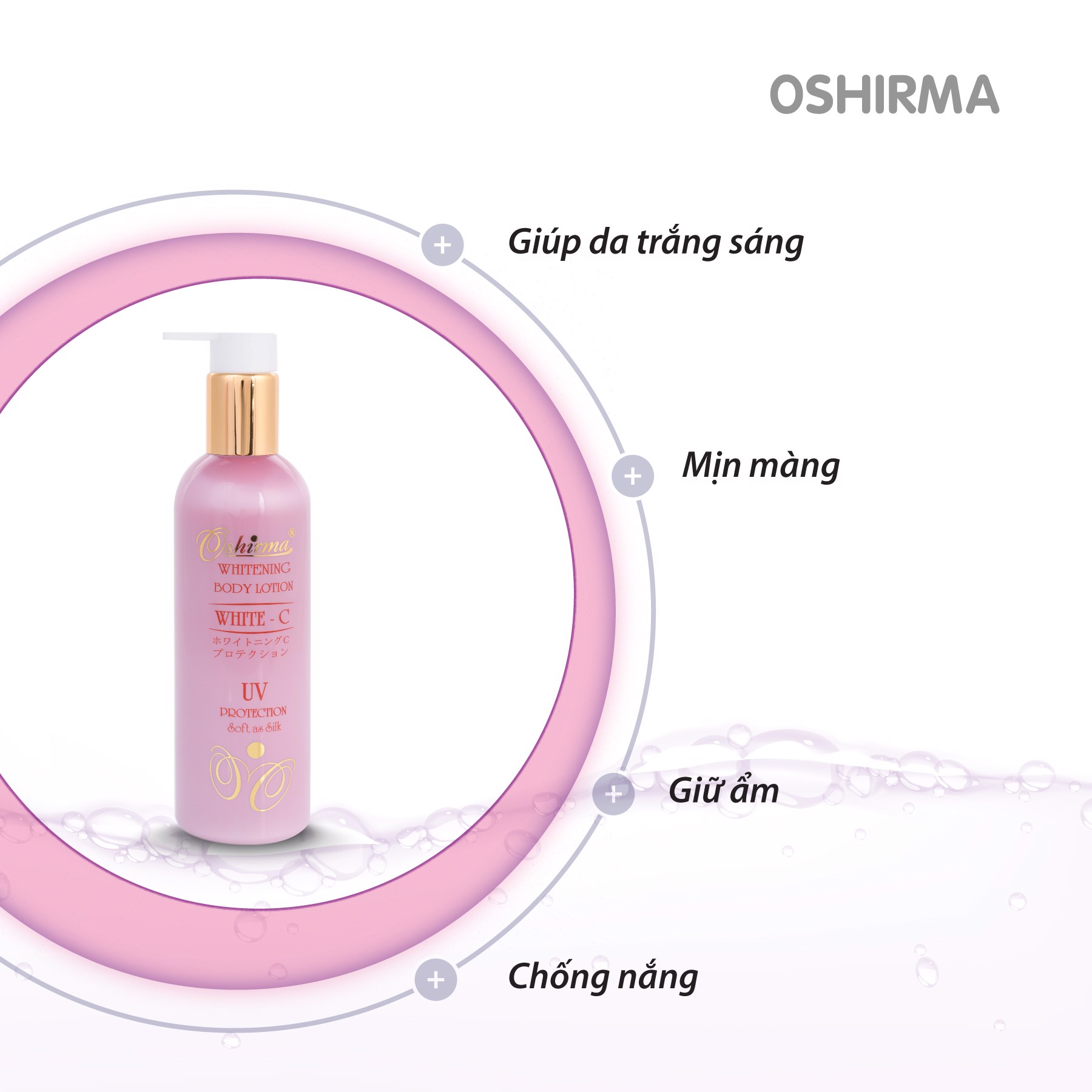 Sữa Dưỡng Thể Sáng Da Chống Nắng 320ML Oshirma