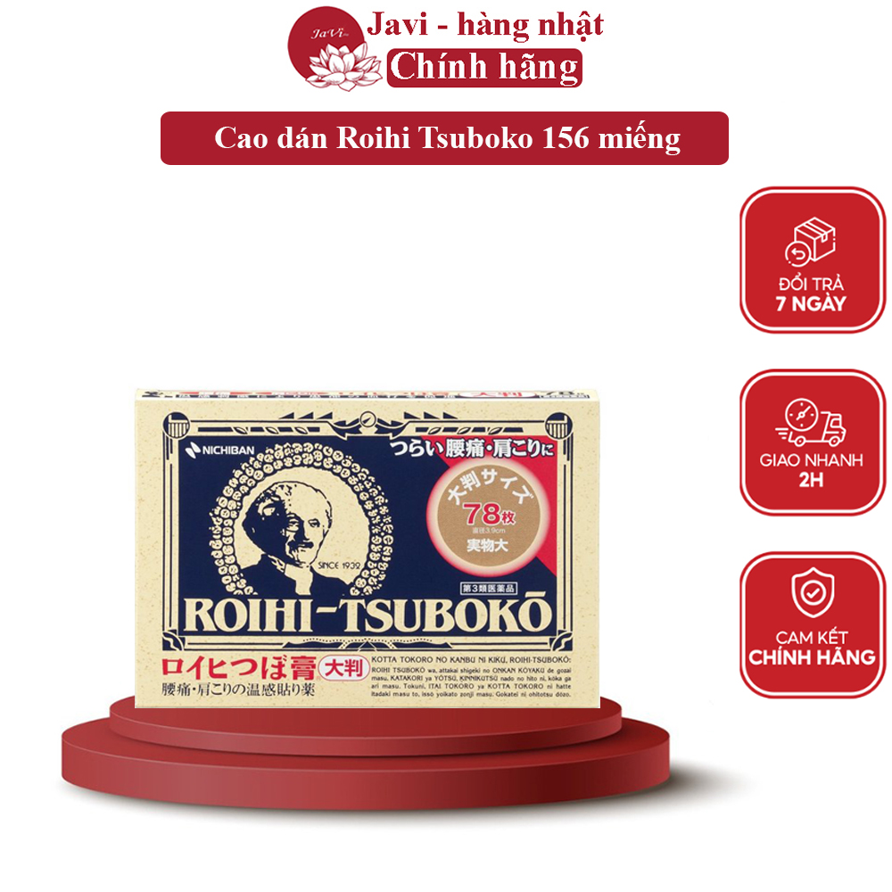 Miếng Cao dán Roihi tsuboko 156 miếng Nhật Bản