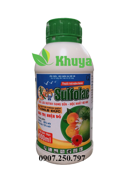 Thuốc Trừ Nấm Bệnh Nhện Hại Cây OK Sulfolac 85SC