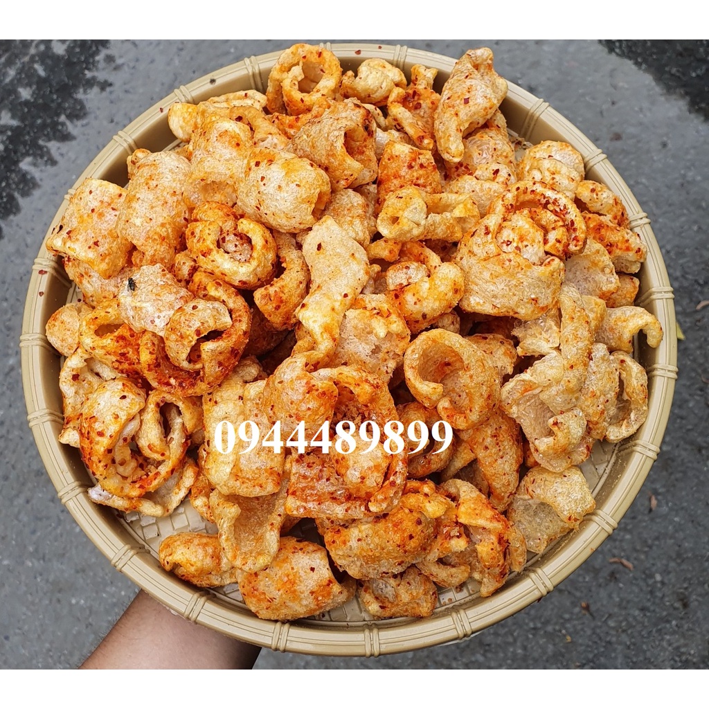 [Tết 2022]500gr DA HEO CHÁY TỎI 500g - đồ ăn vặt