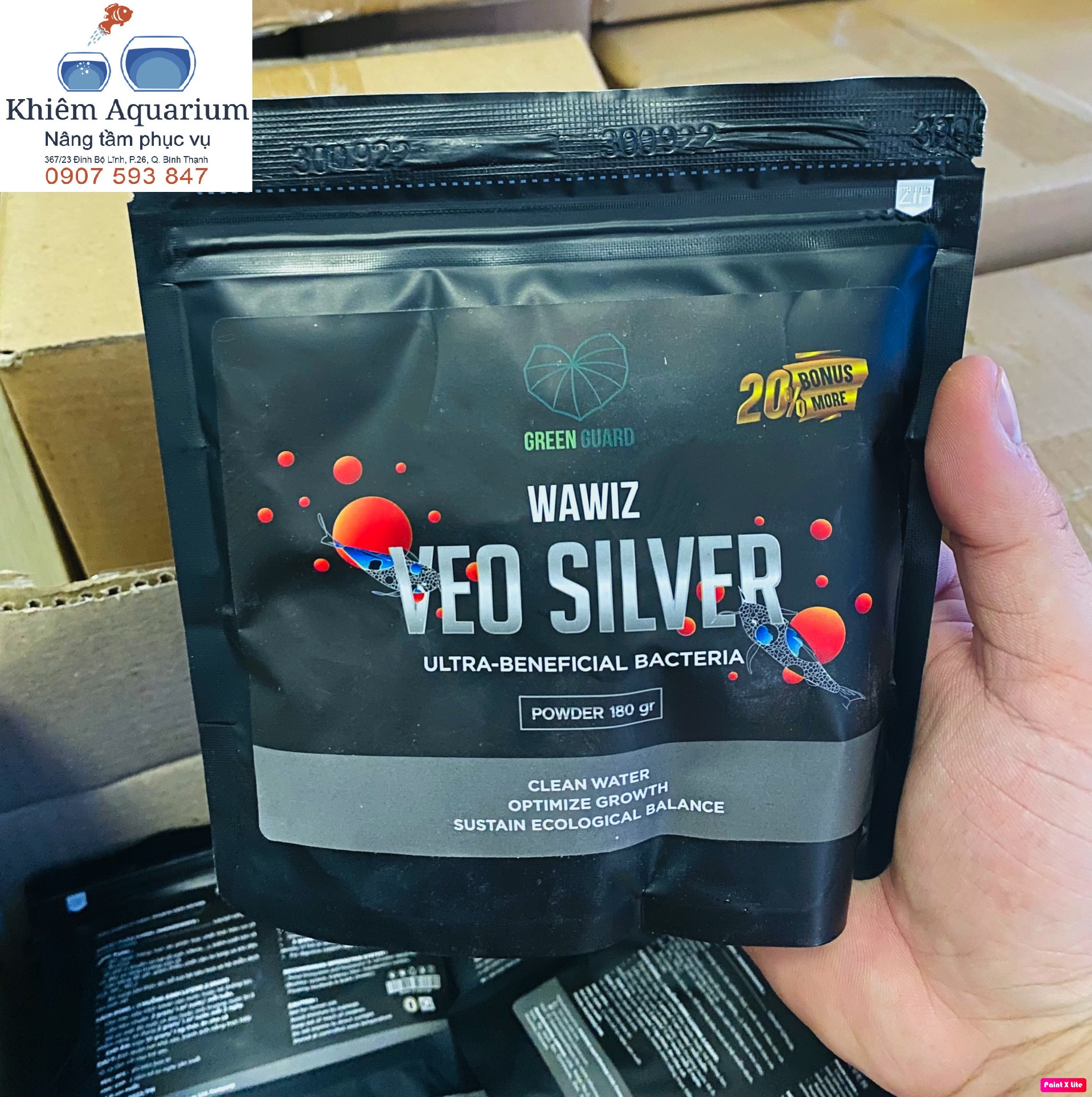 Microorganisms for Aquarium Fish Water Treatment Veo Silver, New Generation Microbials Additional Microbials for Water Purification, Digestive Enzymes for Goldfish
