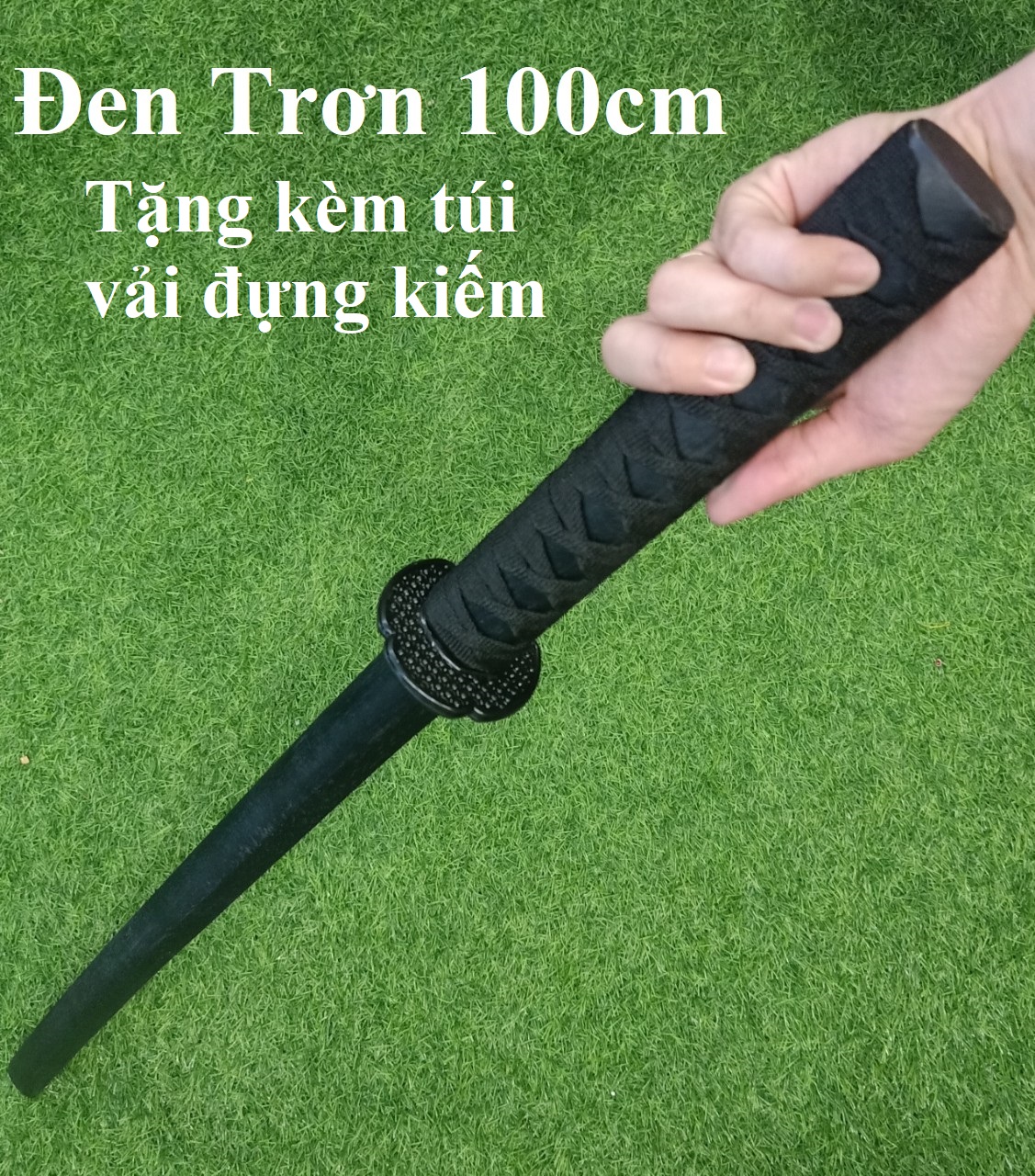 Kiếm Katana Bằng Gỗ Cứng Để Tập Võ Hoặc Phòng Thân Dài 1m
