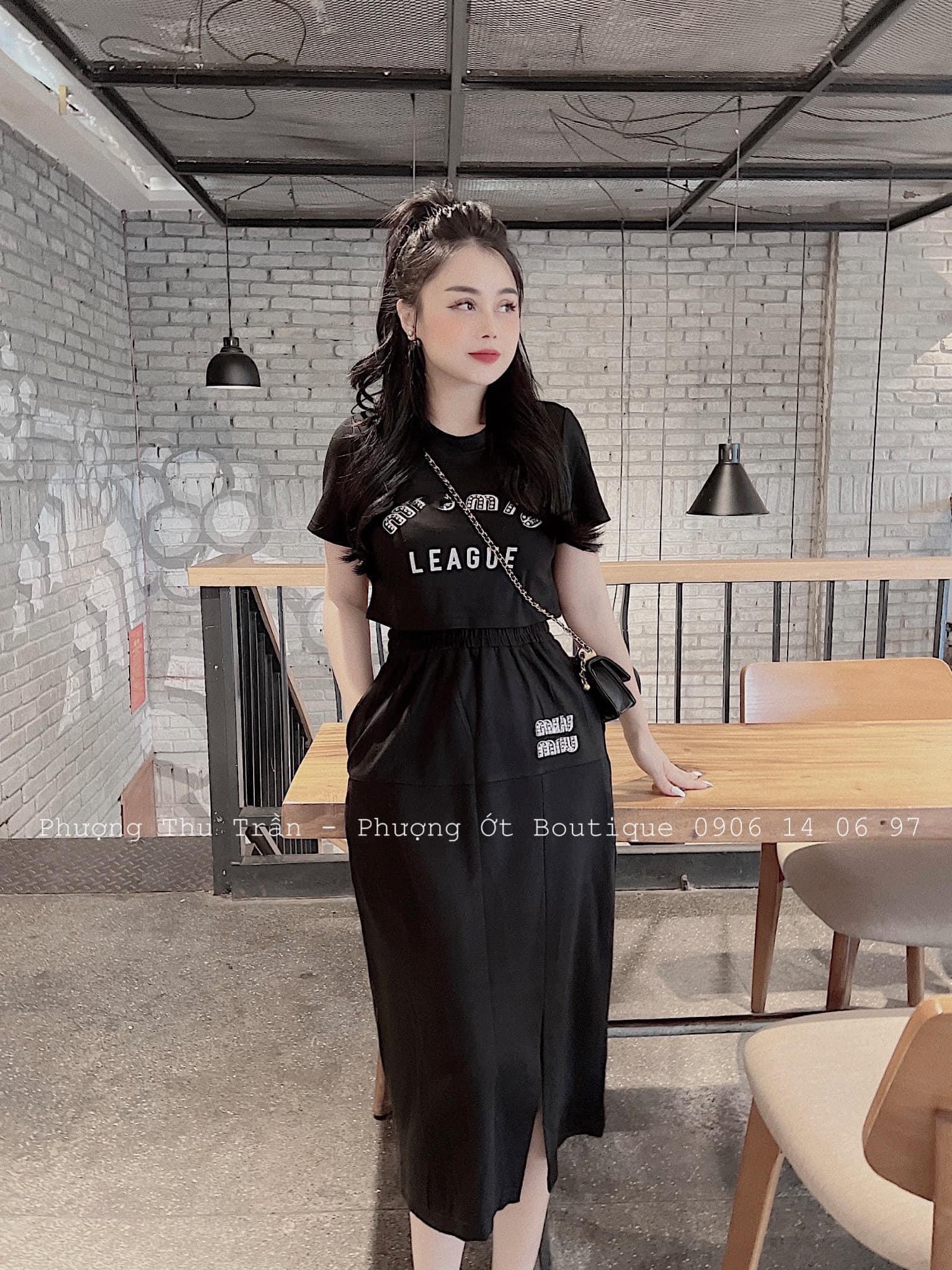 Set Áo Croptop Kèm Chân Váy SV23