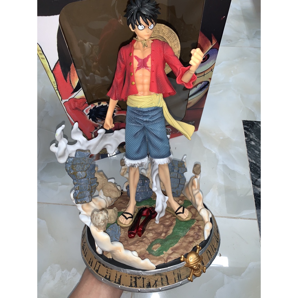Mô hình One Piece - Figure Luffy Haki có siêu ngầu có đèn Led 36cm L012