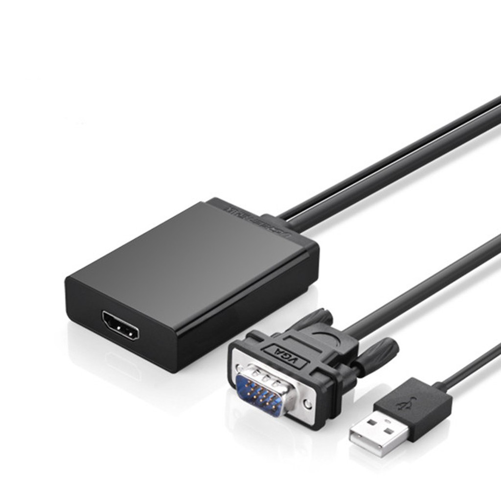 Cáp Chuyển Đổi Vga Sang Hdmi Ugreen 40213 - Cấp Nguồn Qua Cổng Usb.