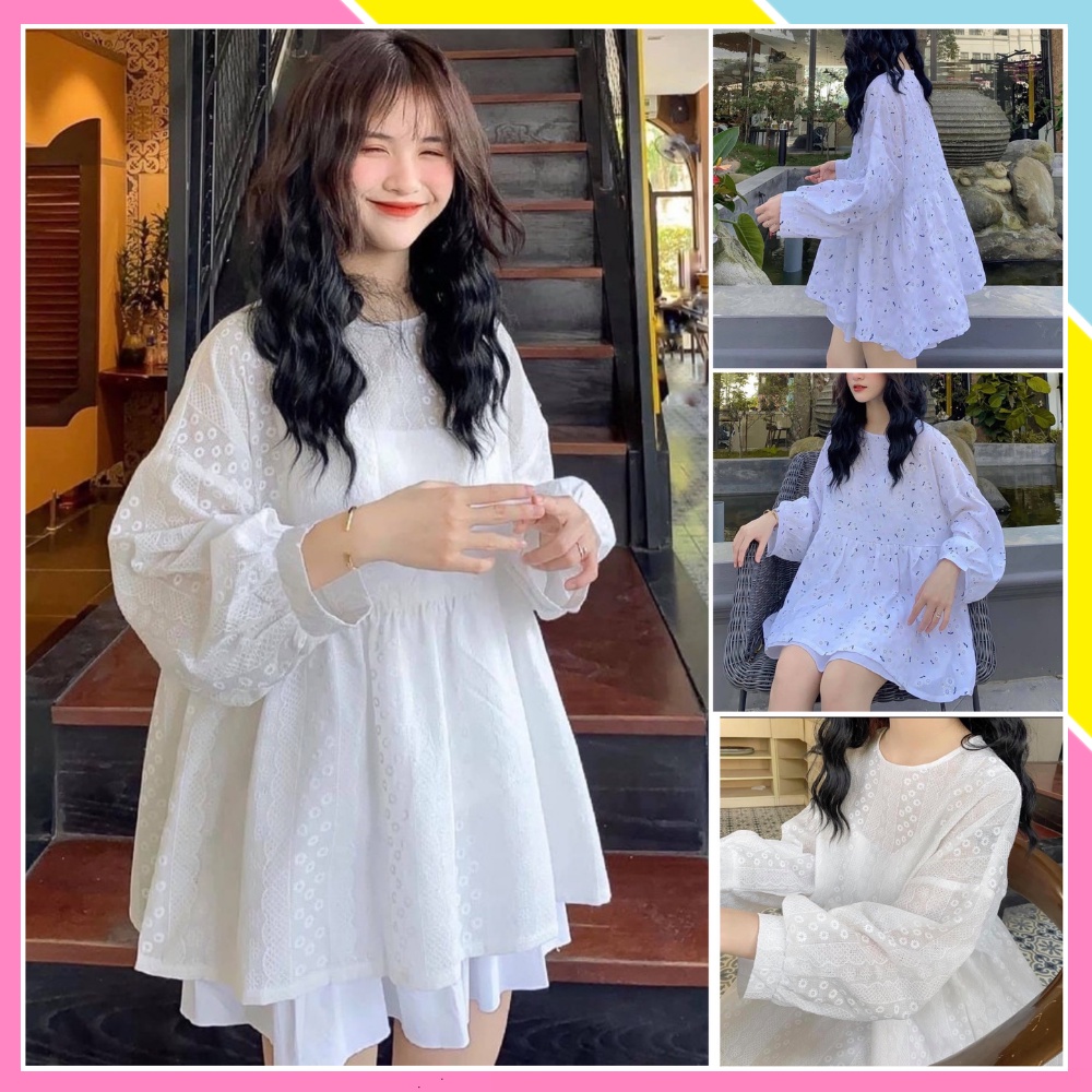 Váy thô dài tay hàn quốc- Kate long sleeves by Korea design – 222 Boutique