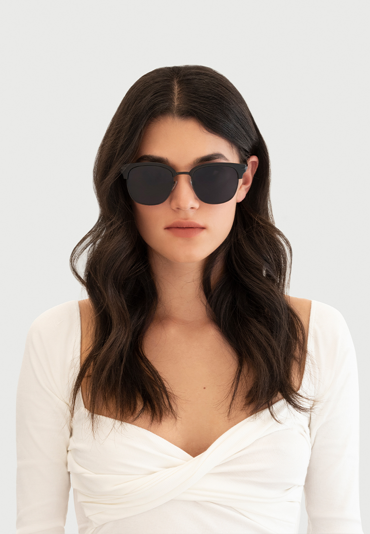 SUNNIES STUDIOS - Kính Mát Gọng Browline Axel Charcoal - 60231-5-5