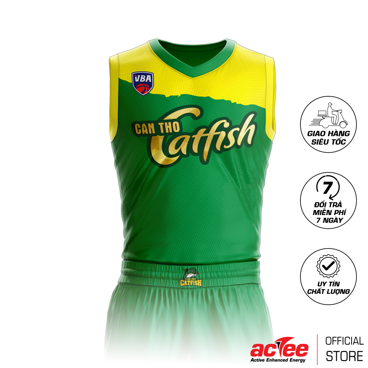 Đồ Bóng rổ Actee Cantho Catfish mùa giải VBA 2020